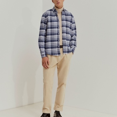 Camisa xadrez regular fit em flanela Lion of Porches