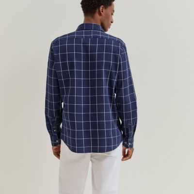 Camisa slim fit com padrão de quadrados Lion of Porches