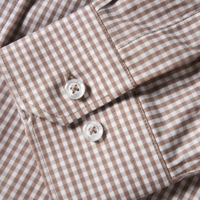 Camisa Slim Fit em tecido com padrão de quadrados Lion of Porches