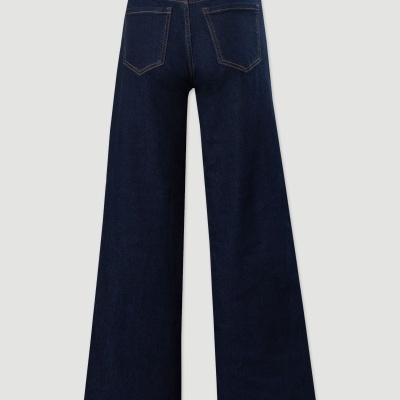 Jeans wide leg em algodão Ferrache