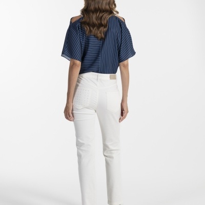 CALÇAS DE SARJA SLIM FIT ANA SOUSA