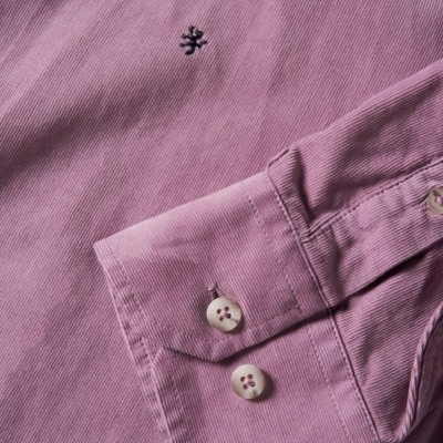 Camisa slim fit de bombazine Lion of Porches