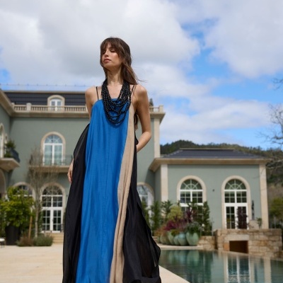 Vestido longo Senso Bridget Swallow