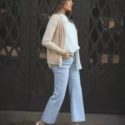 Jeans STRAIGHT DE CINTURA SUBIDA SPACCIO