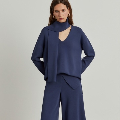 Camisola de malha com cachecol Lion of Porches