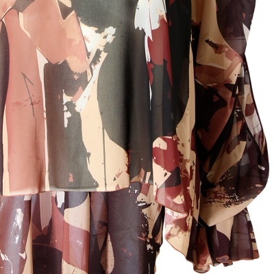 Blusa fluída estampada Sahoco