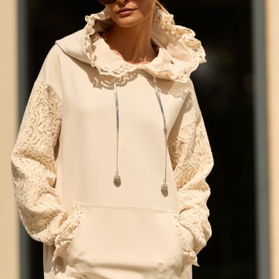 Vestido/Sweat com capuz Swallow