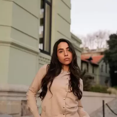 Casaco liso com botões Scripta