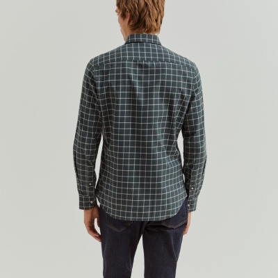 Camisa xadrez slim fit em algodão Lion of Porches