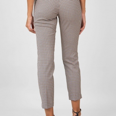 Calças cinto elástico quadrados Ferrache