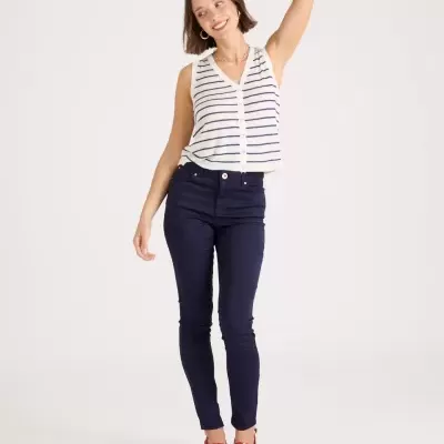 Calça skinny de cintura alta Naf Naf