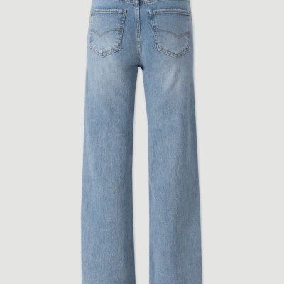 Straight Jeans em algodão de cintura média Ferrache