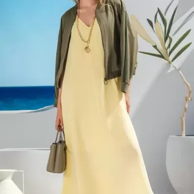 VESTIDO COM GEORGETTE FOURSOUL