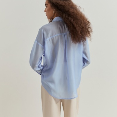 Camisa fluida com liocel Lion of Porches