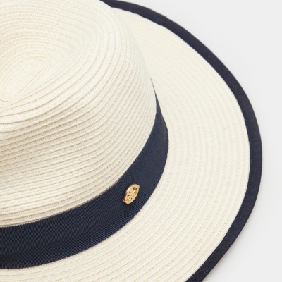 Chapéu bicolor com efeito de palha Lion of Porches
