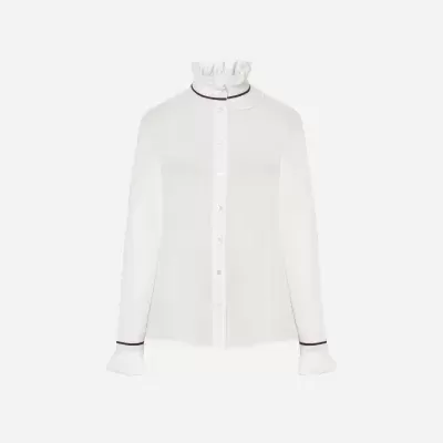 Blusa com mini folho na gola Scripta