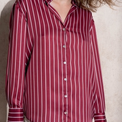 Túnica riscas acetinada SMF