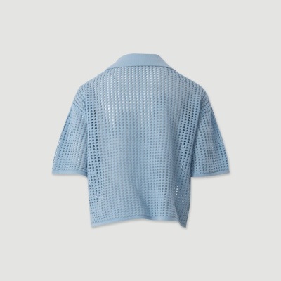 Polo de malha perfurada em algodão Ferrache