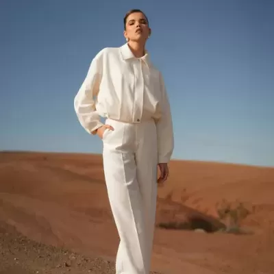 Calças de perna larga SPACCIO by Cristina