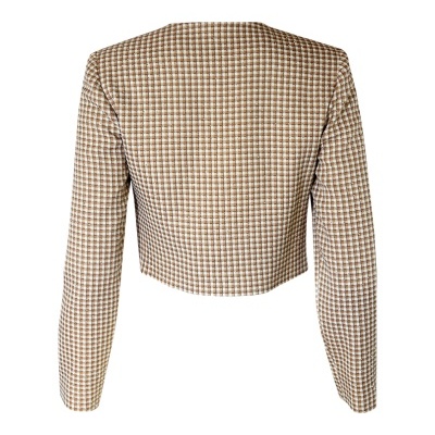 Jaqueta curta vichy Sahoco