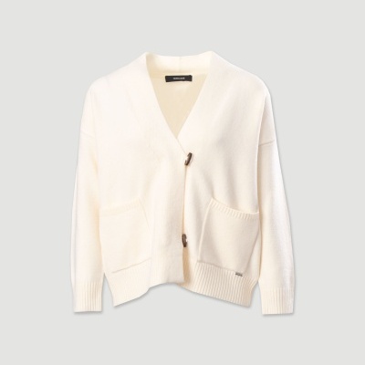 Casaco de malha com bolsos frontais Ferrache