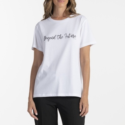 T-SHIRT EM ALGODÃO COM ESTAMPADO ANA SOUSA