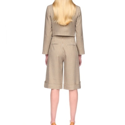 Calções bermuda vichy Sahoco