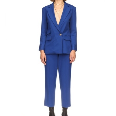 Calças retas de fato Sahoco