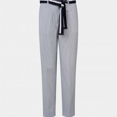 Calças chino com riscas e cinto Lion of Porches