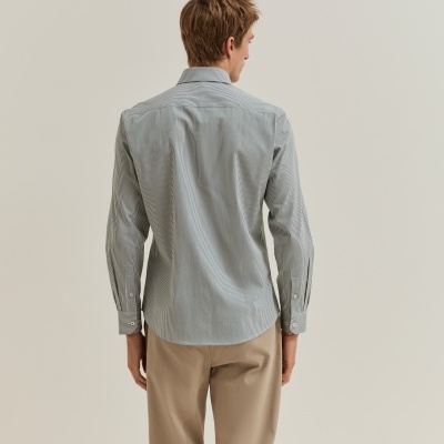 Camisa slim fit às riscas Lion of Porches