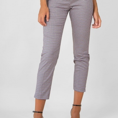 Calças cinto elástico quadrados Ferrache