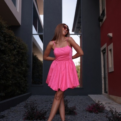 Vestido abaloado Swallow