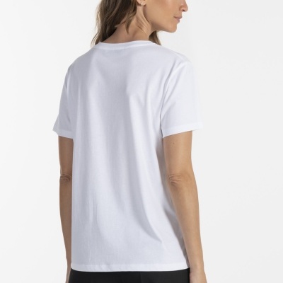 T-SHIRT EM ALGODÃO COM ESTAMPADO ANA SOUSA