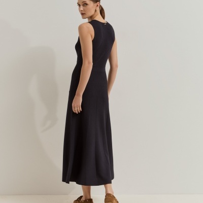 Vestido comprido em malha Lion of Porches