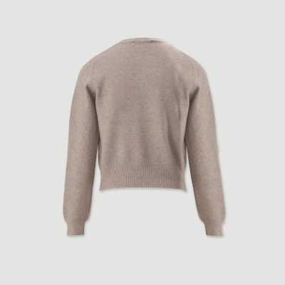 Camisola de malha com detalhe de losangos Ferrache