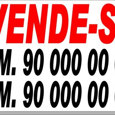 Placa Sinalética / Publicitária VENDE-SE 40X60 cm