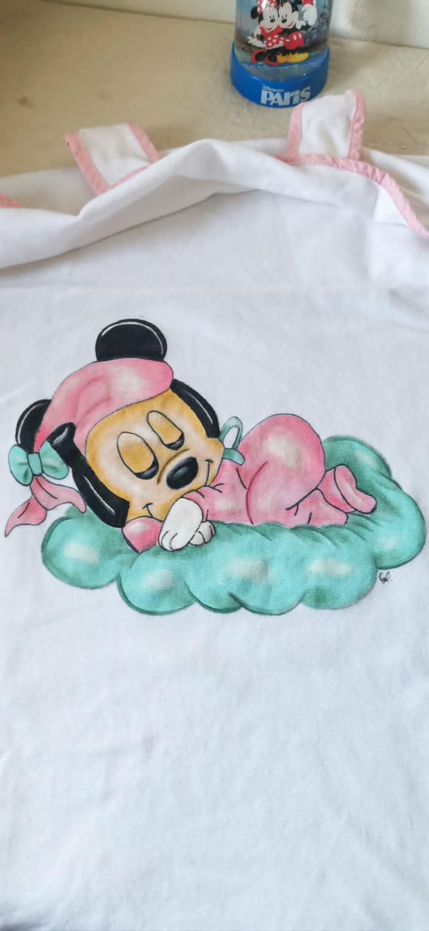 Fralda Tapa Ovo "minnie nas nuvens"