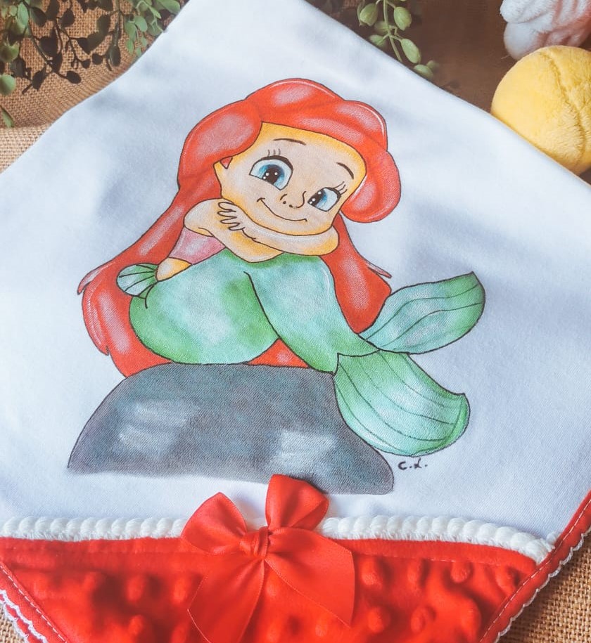 Fralda Passeio "Pequena Sereia"