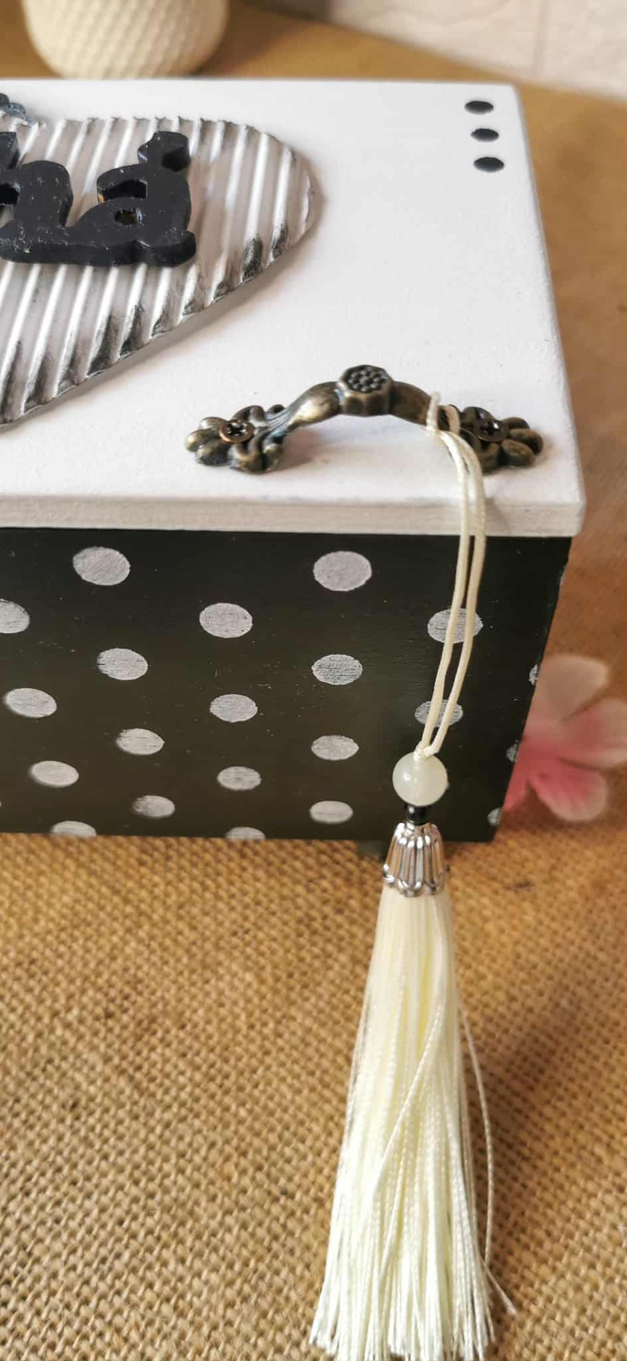 Caixa de Chá "Preto & Branco"