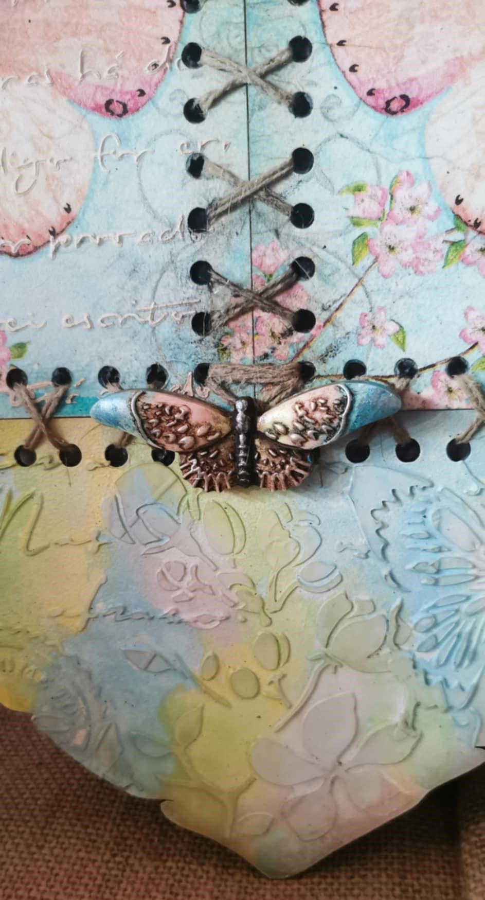 Placa Coração "Borboleta"