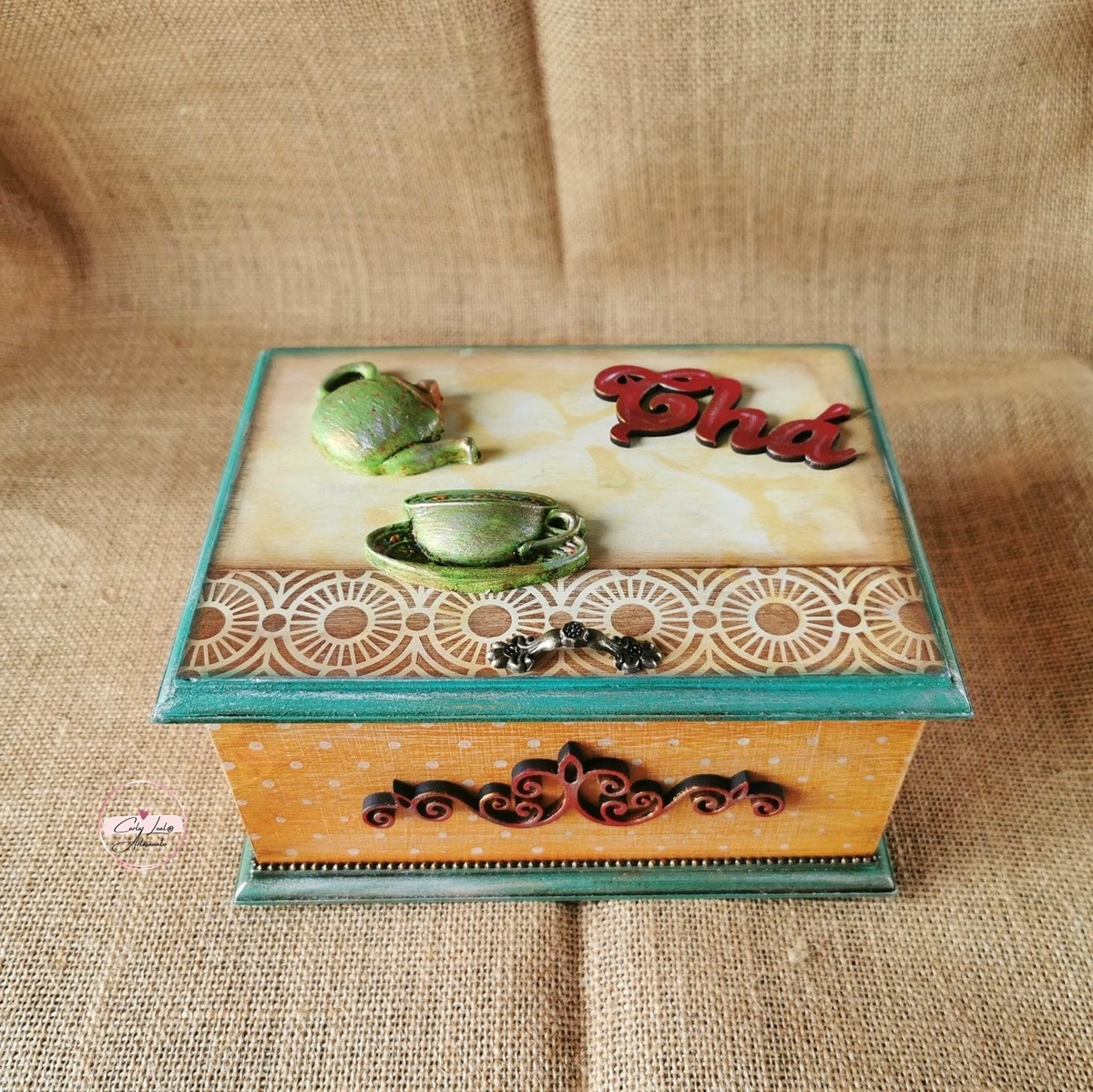 Caixa de Chá "Tribal"