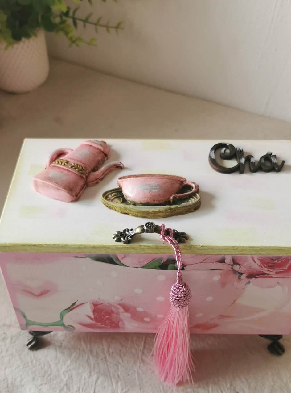 Caixa de Chá "Rosas"