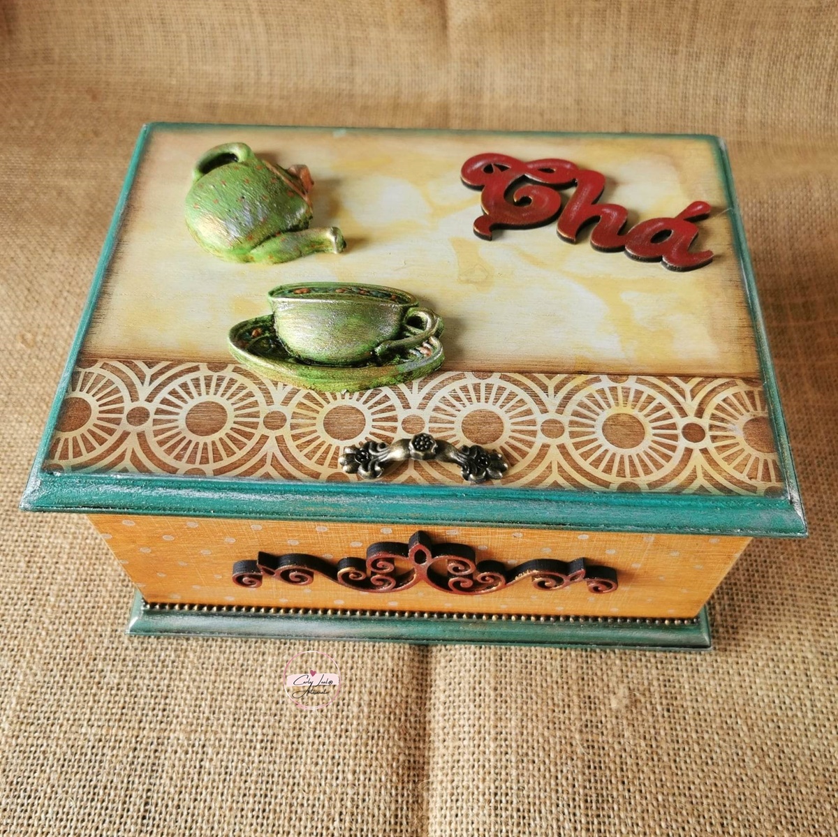 Caixa de Chá "Tribal"