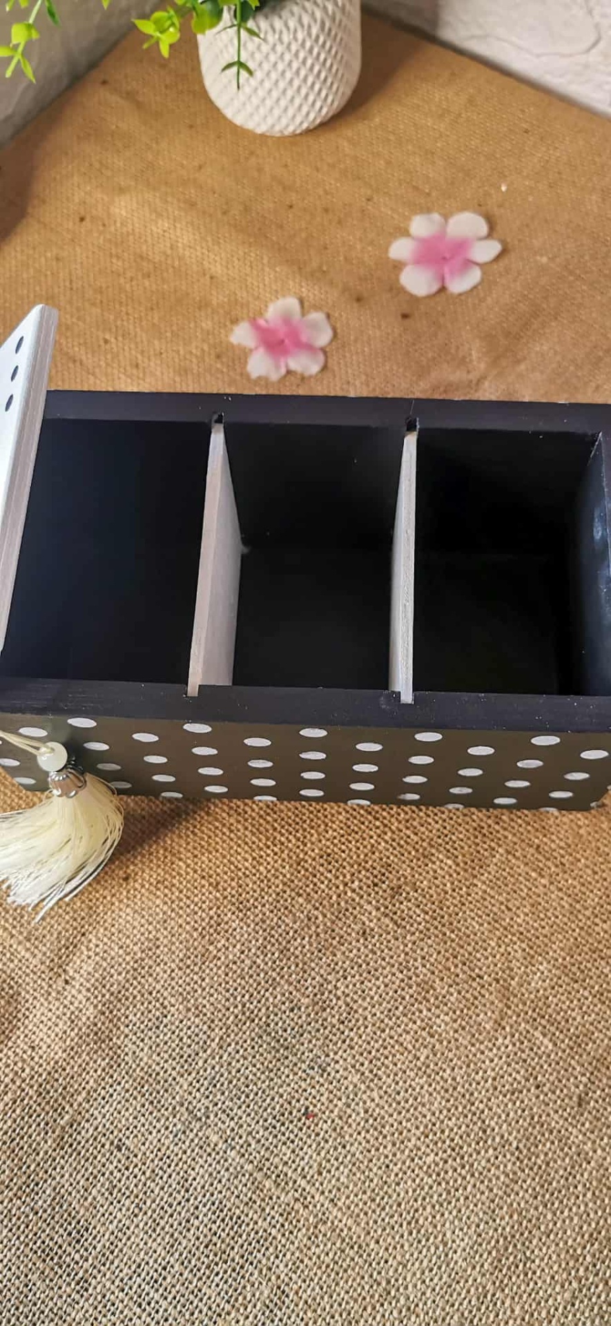 Caixa de Chá "Preto & Branco"