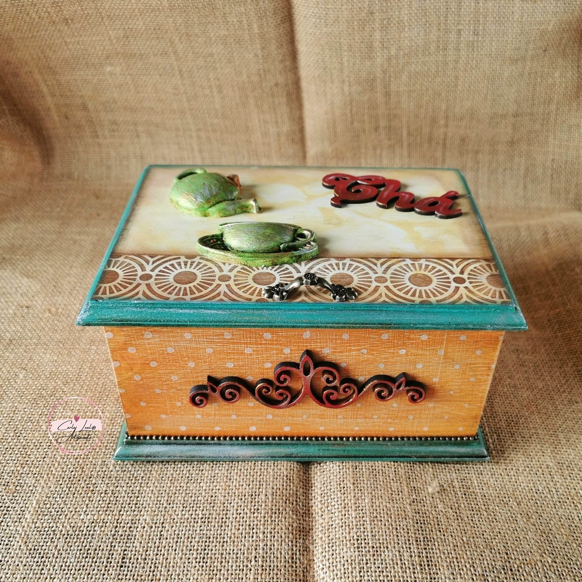 Caixa de Chá "Tribal"