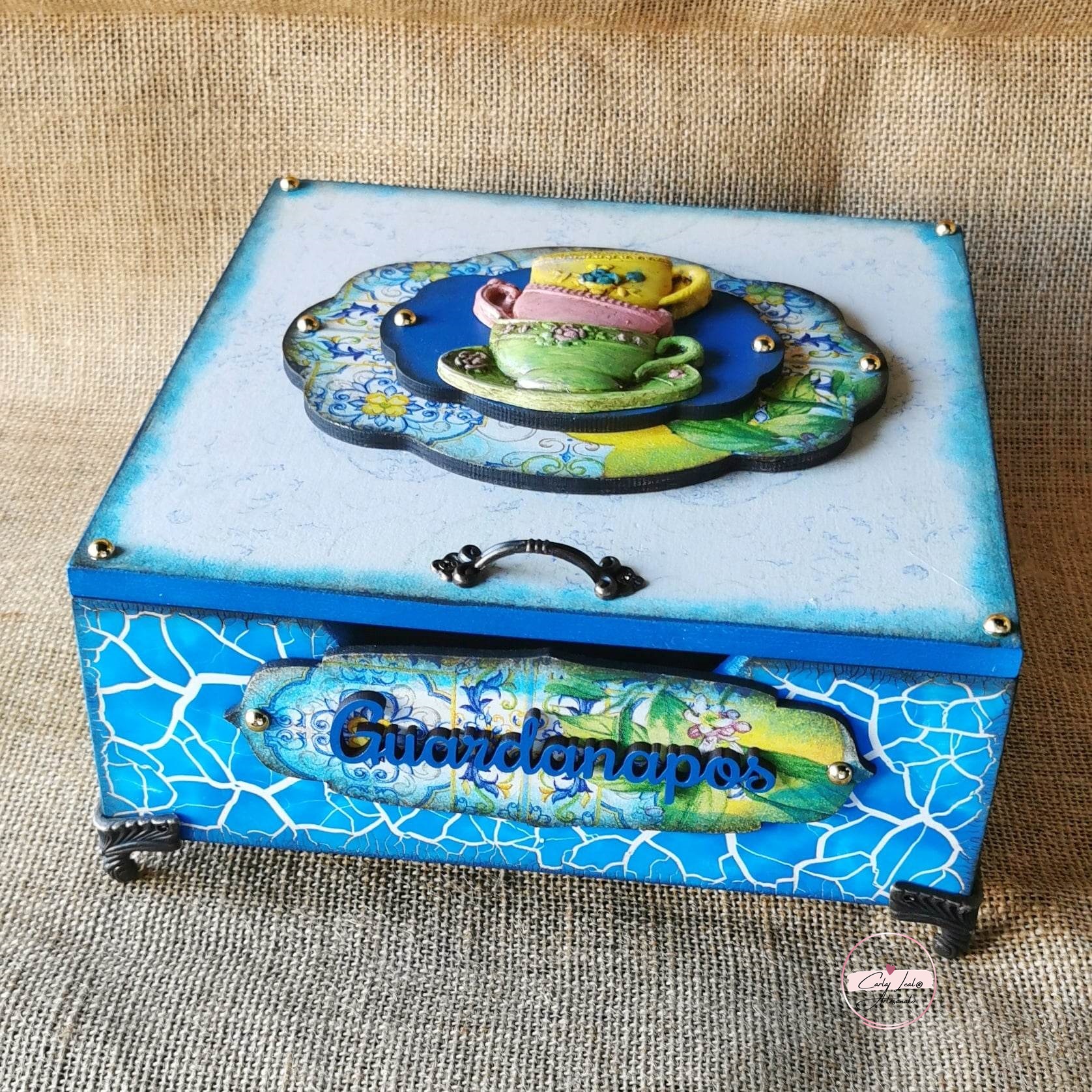 Conjunto Caixa de Café e Caixa de Guardanapos