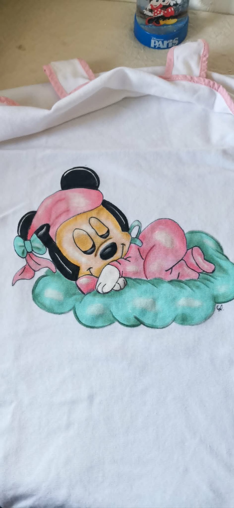 Fralda Tapa Ovo "minnie nas nuvens"