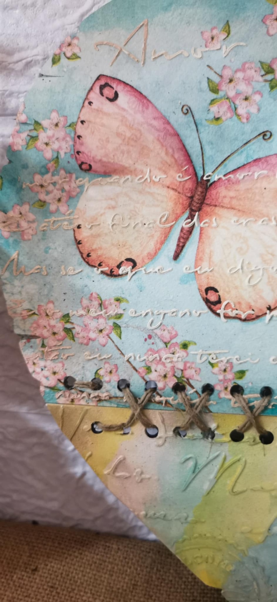 Placa Coração "Borboleta"