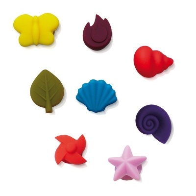 Conj. 8 marcadores de copos com ventosa