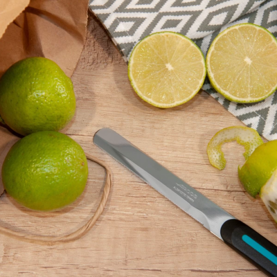 Faca para untar e cortar 100mm (PR/AZUL)